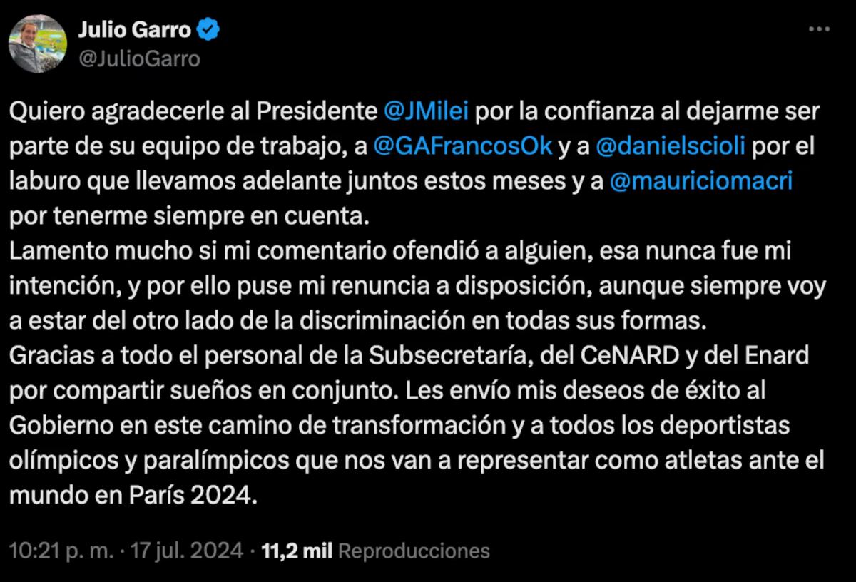 El descargo del funcionario echado por la polémica con Enzo Fernández y la Selección: “Lamento si ofendí a alguien”