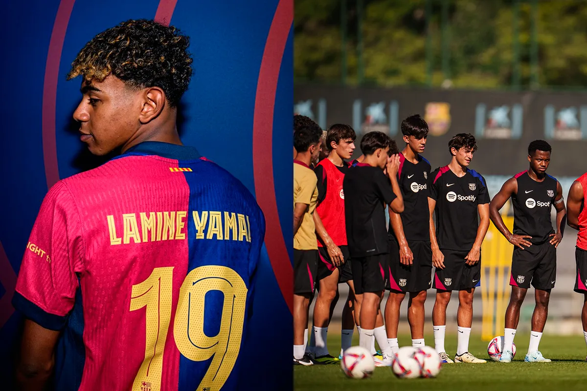 NUEVO DORSAL Y AUSENCIA. Lamine Yamal que eligió el número 19, no será de la partida en la pretemporada de Barcelona, por Estados Unidos.