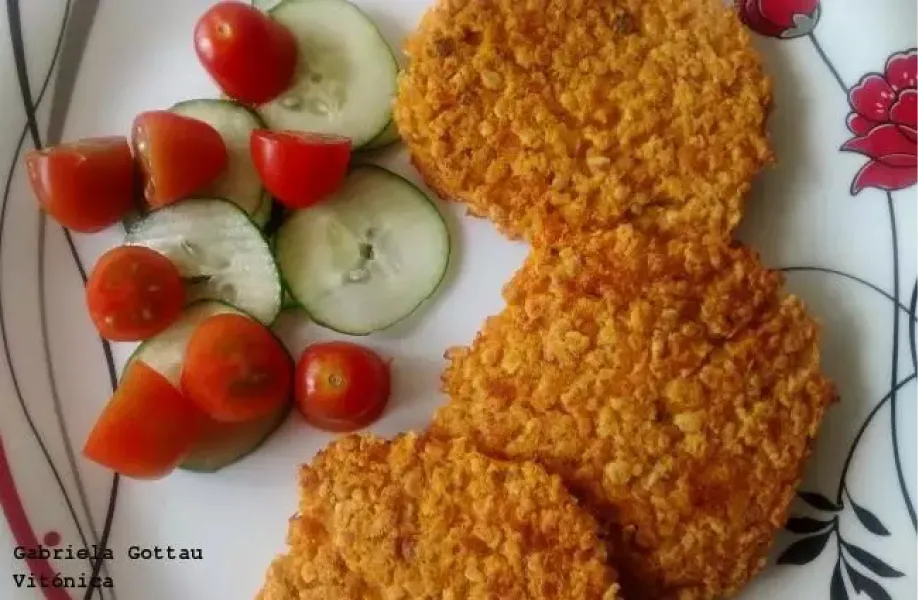 Hamburguesas de avena para preparar y guardar en el freezer.