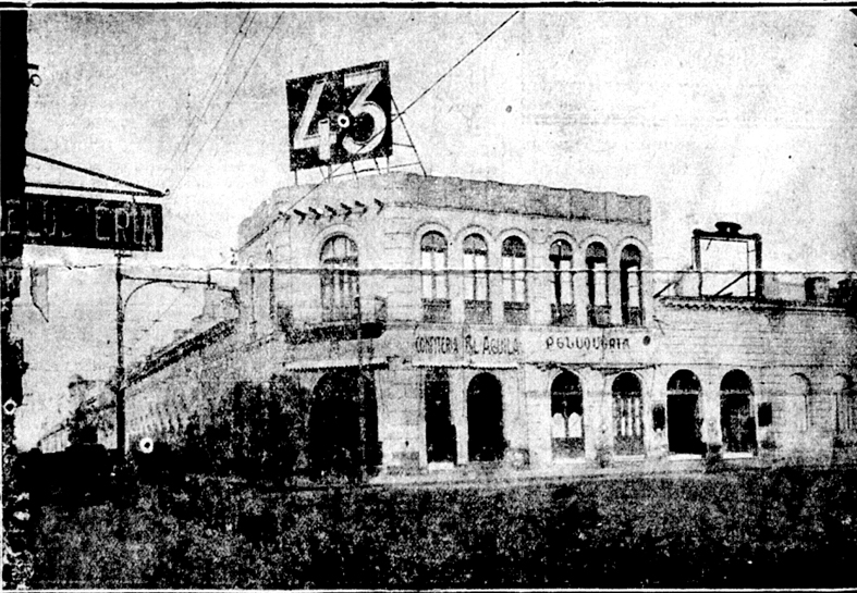 ANTES. Durante décadas el hotel París y la confitería El Aguila ocuparon la esquina noreste del principal paseo de San Miguel de Tucumán.