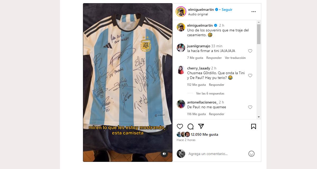 El Oficial Gordillo mostró el souvenir más glorioso que se trajo del casamiento de Oriana Sabatini y Paulo Dybala