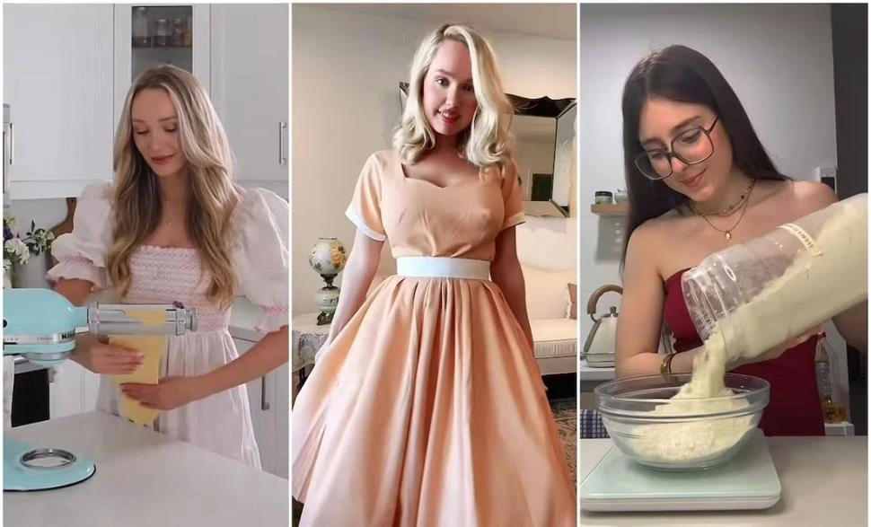 Las “tradwives” en TikTok, un viaje de regreso a los años 50