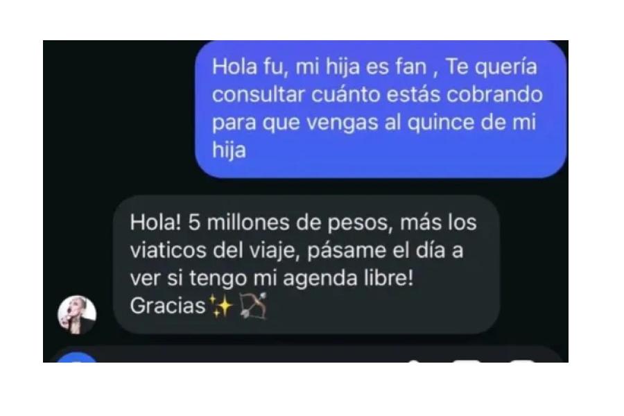 El mensaje enviado por la madre de la joven que cumplía 15.