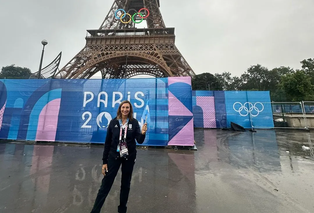 La curiosa reacción de Mecha Paz al cruzarse con una leyenda del tenis en los Juegos Olímpicos