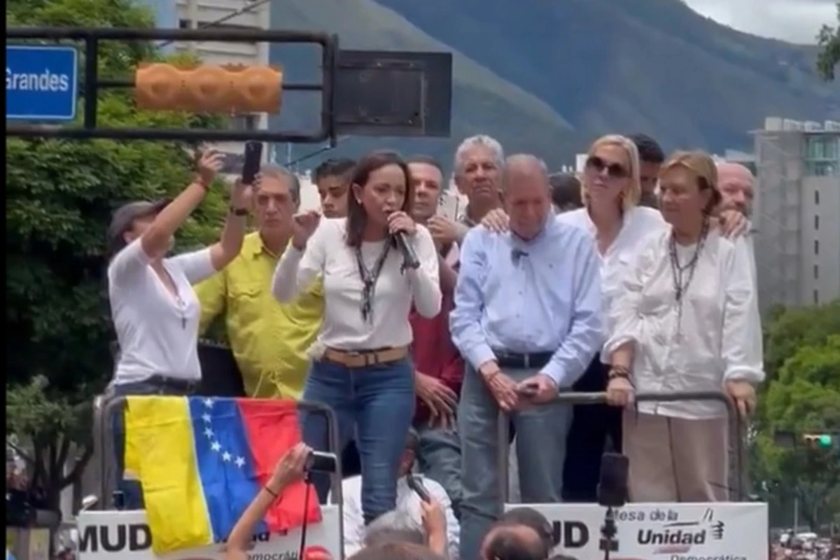 Marcha de la oposición. CAPTURA DE VIDEO