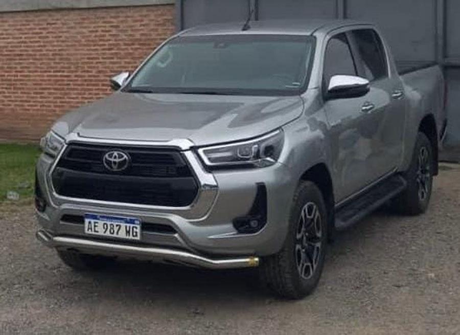 SUSTRAÍDA. Otra de las camionetas Toyota Hilux robadas.