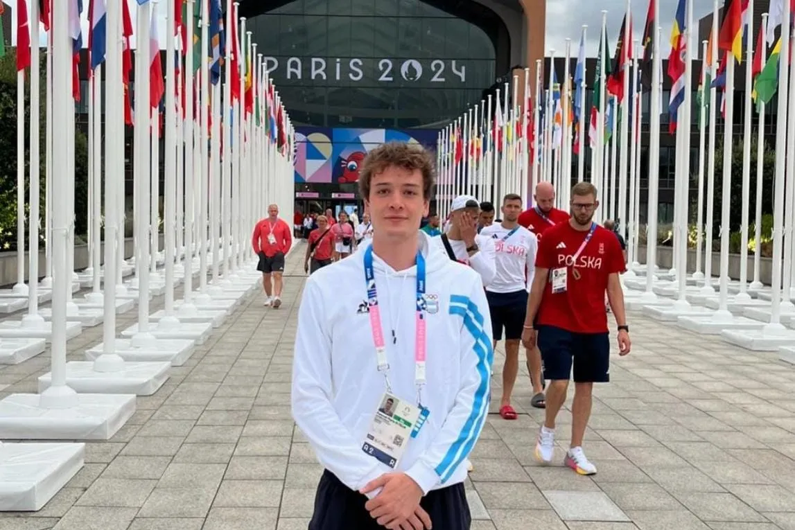 REPRESENTACIÓN ARGENTINA. Di Tella fue el único argentino en clasificar en sable individual en los Juegos Olímpicos de París 2024. / INSTAGRAM @ex.reii.