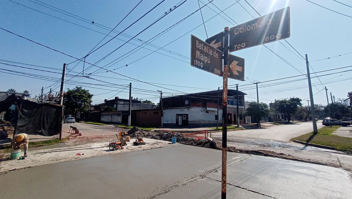 CORTE PARCIAL. Los trabajos mantendrán interrumpido el paso por Colombia y Maipú.