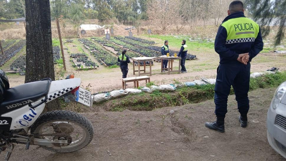 EVIDENCIA. En un sector de la finca había polígonos de tiro y blancos.