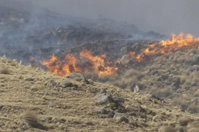 Incendios: solicitan hacer un uso racional del agua en la zona de La Quebradita