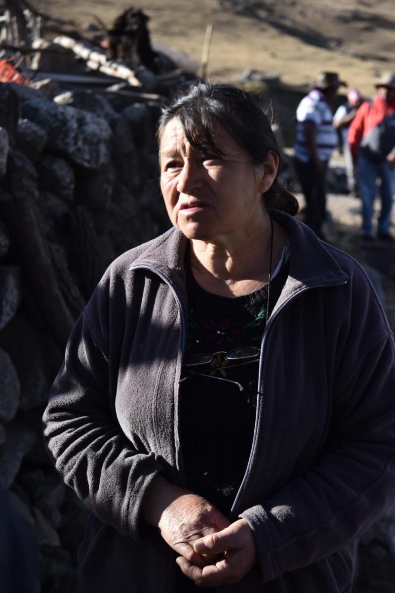 RITA AYALA. Estuvo a 150 metros de distancia de ser alcanzada por las llamas.