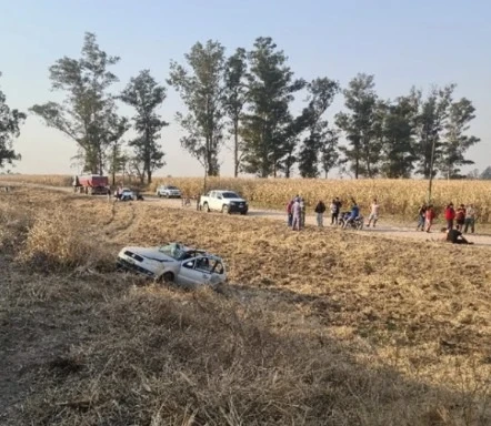 EL MÁS GRAVE. Una mujer y un hombre perdieron la vida en el percance registrado el viernes en la ruta 9. Un niño de 7 años está en grave estado.