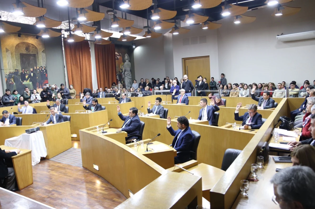 Sesión del Concejo Deliberante de la capital. FOTO X @F_RomanoNorri