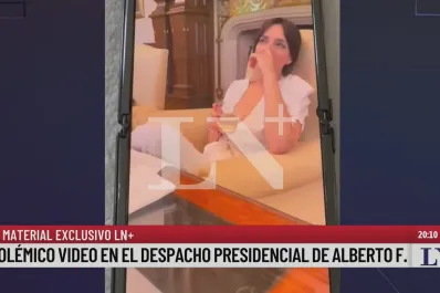 Se filtró un video que muestra a Tamara Pettinato con Alberto Fernández tomando cerveza en el despacho presidencial