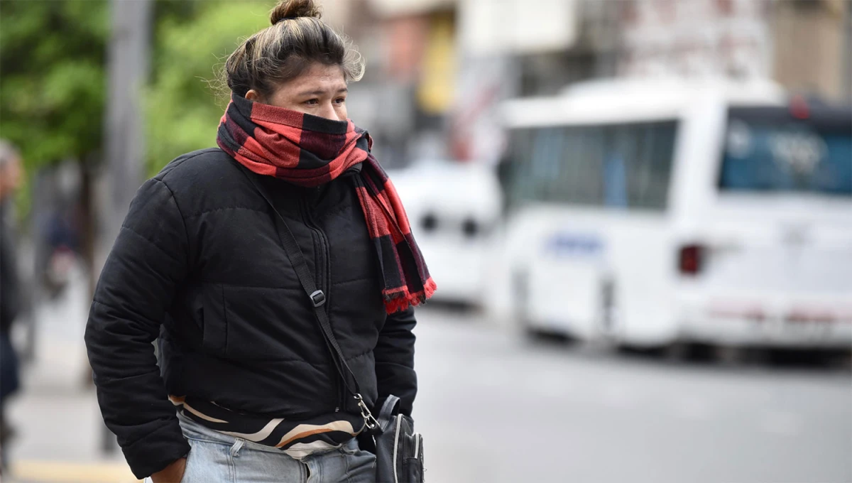 ¡CHUY! Gorros, camperas y bufandas fueron algunos de los recursos empleados durante las primeras horas de la mañana.