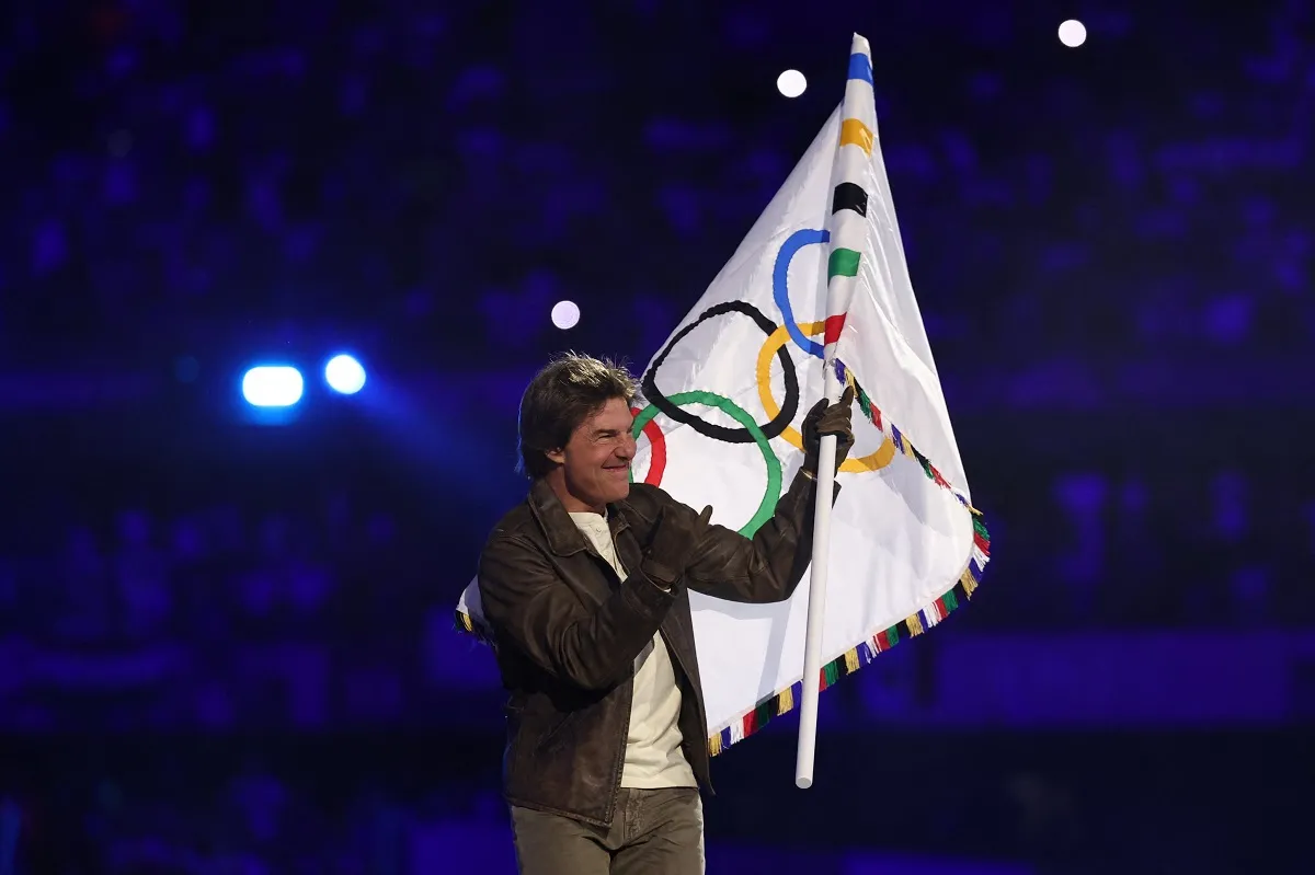 GRAN FINAL. Tom Cruise tuvo una aparición estelar en la ceremonia de cierre de los Juegos Olímpicos.