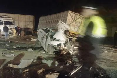 Un hombre murió tras el choque entre un auto y un camión en la ruta 38