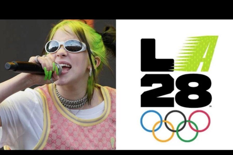 DISEÑÓ EL LOGO LA2028. Bllie Eilish colaboró con el diseño de una de las versiones del logo de los JJOO de 2028./CAPTURA DE PANTALLA