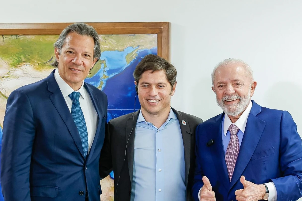 Kicillof y Lula da Silva. FOTO X @LulaOficial