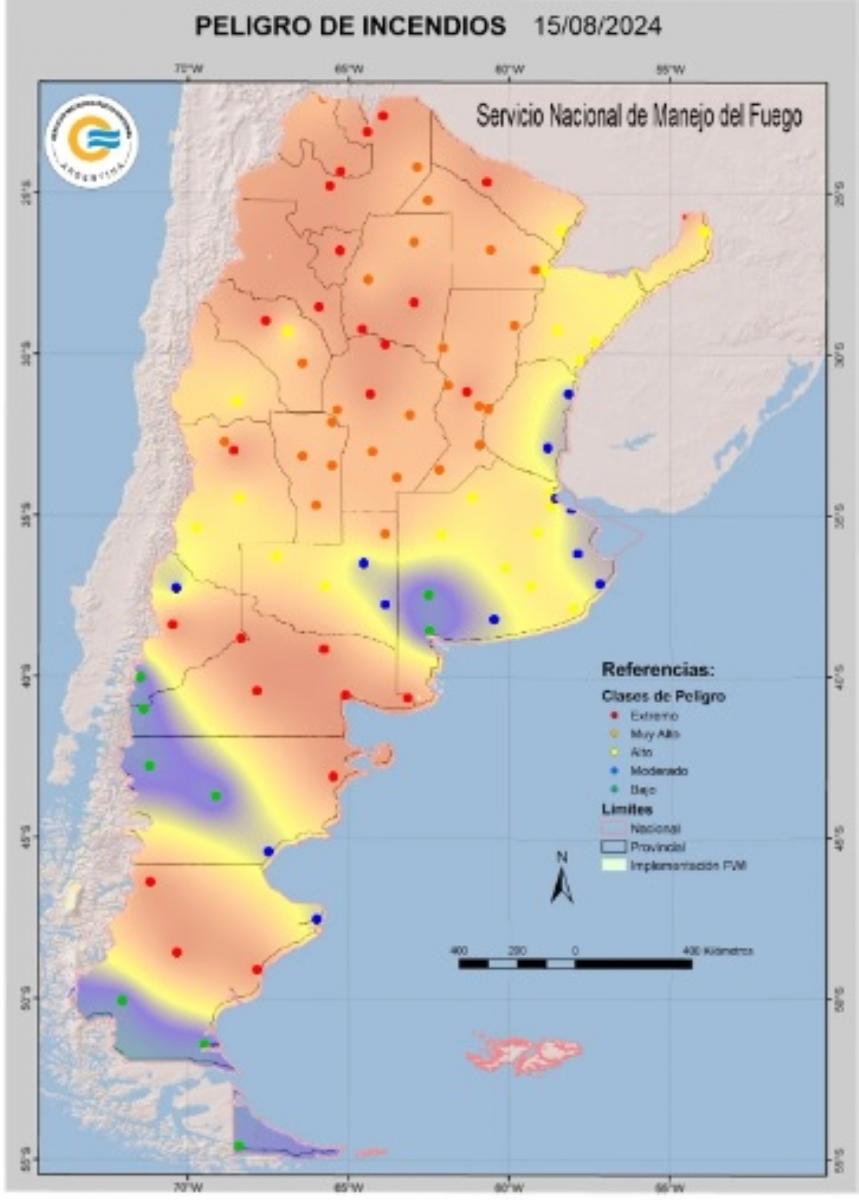 Alerta para Tucumán: pronostican una situación crítica y explosiva de incendios hasta el viernes