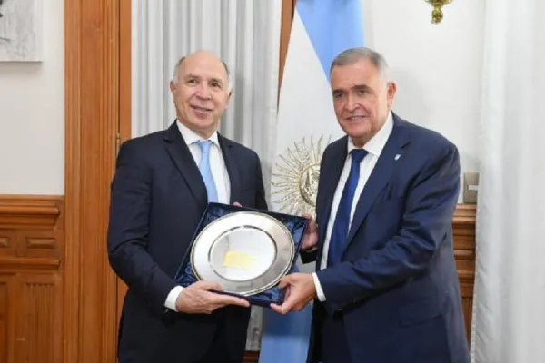 Jaldo recibió a Ricardo Lorenzetti en su visita a Tucumán