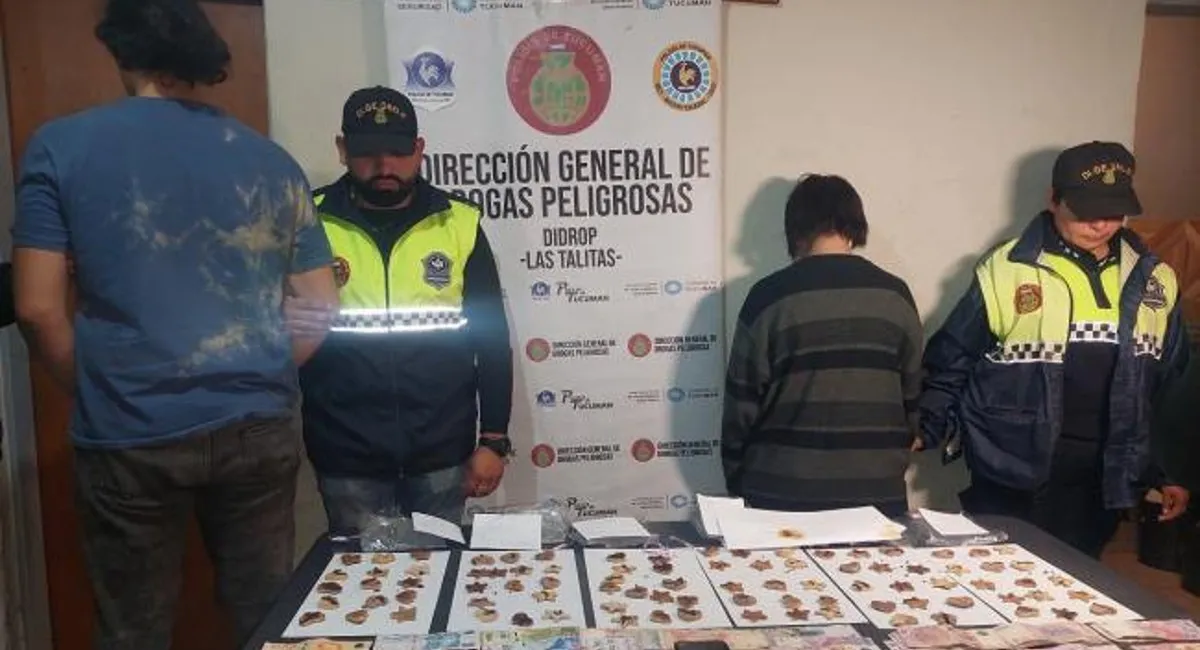 Detienen a una pareja que vendía galletitas de marihuana en Las Talitas