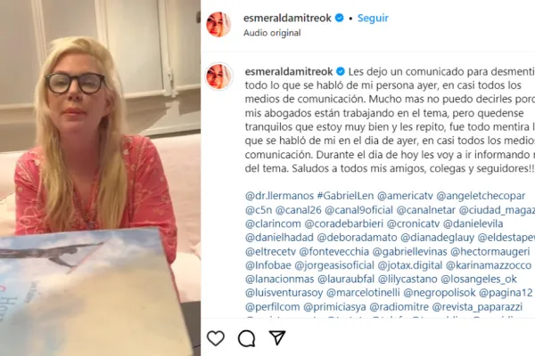 El confuso episodio que derivó en una dura noticia: por qué dijeron que Esmeralda Mitre fue internada en un psiquiátrico