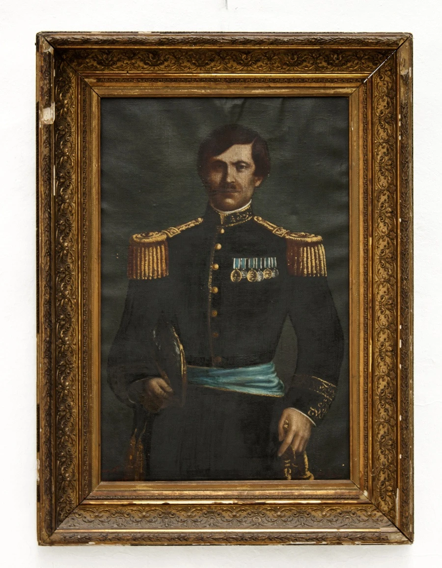 ÚNICO RETRATO. La imagen del coronel Juan Crisóstomo Álvarez.