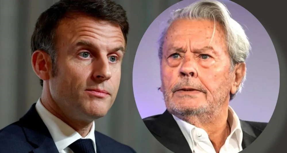 Macron despidió a Alain Delon: “Era un monumento francés”