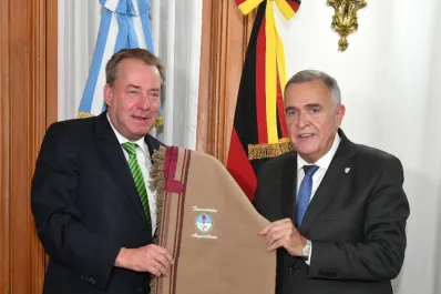 Osvaldo Jaldo recibió a Dieter Lamlé, embajador de Alemania en Argentina