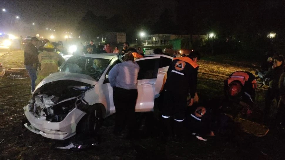 EN MONTEROS. Una mujer falleció tras un choque frontal.