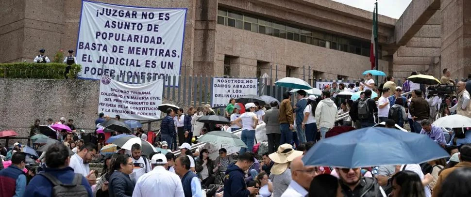 Huelga judicial en México: jueces, contra una reforma