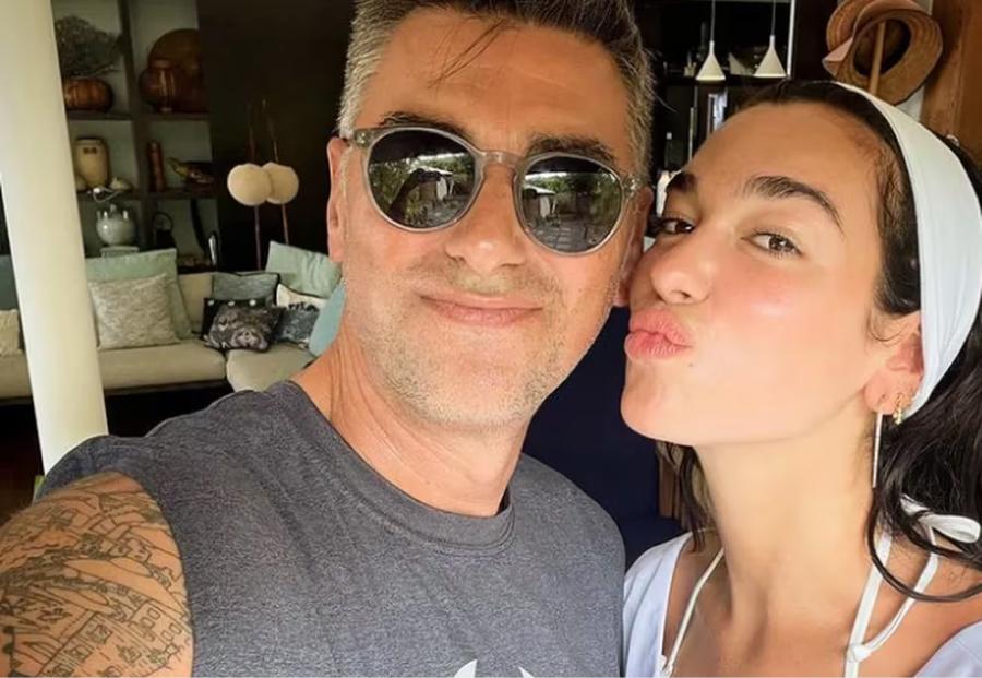 Dua Lipa junto a su papá