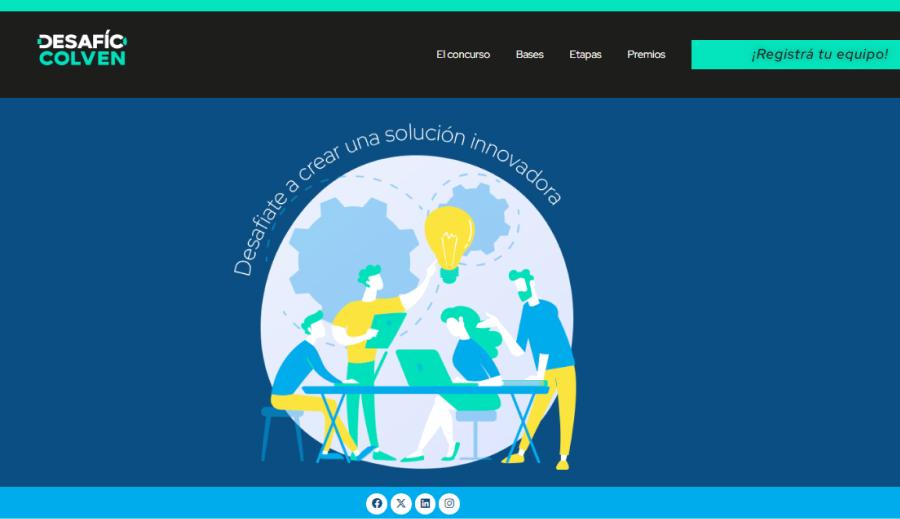 MENTES INNOVADORAS. La página web de Colven permite el registro de los interesados. / CAPTURA DE PANTALLA