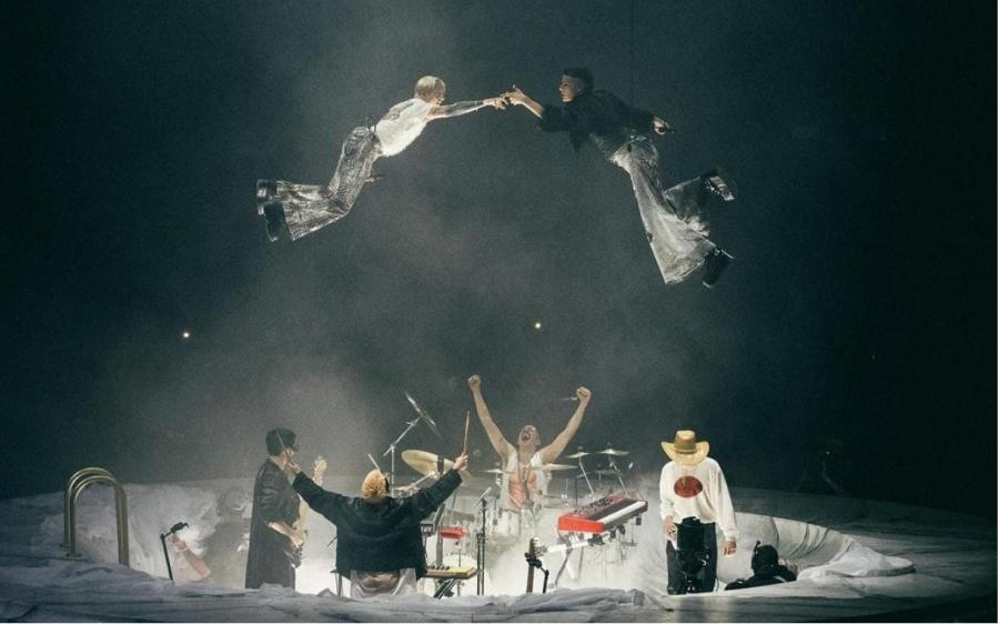 MOVISTAR ARENA. El show que inauguró la gira tuvo una gran puesta en escena. / INSTAGRAM @ca7rielypacoamoroso