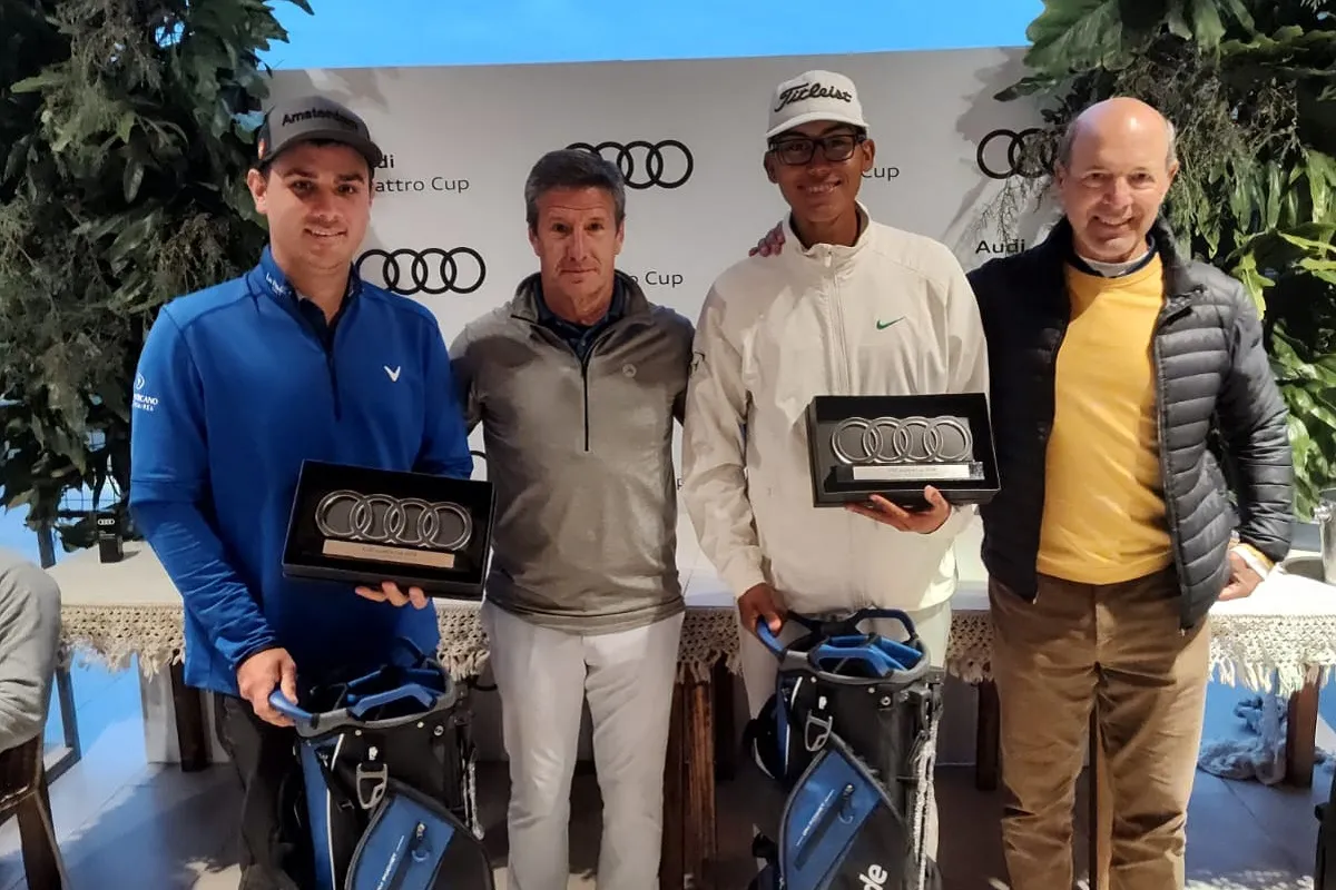 CAMPEONES. Fernández y Núñez tuvieron un gran desempeño y conquistaron la clasificación del torneo Audi Quattro Cup.