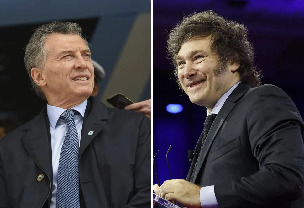 Mauricio Macri y Javier Milei.