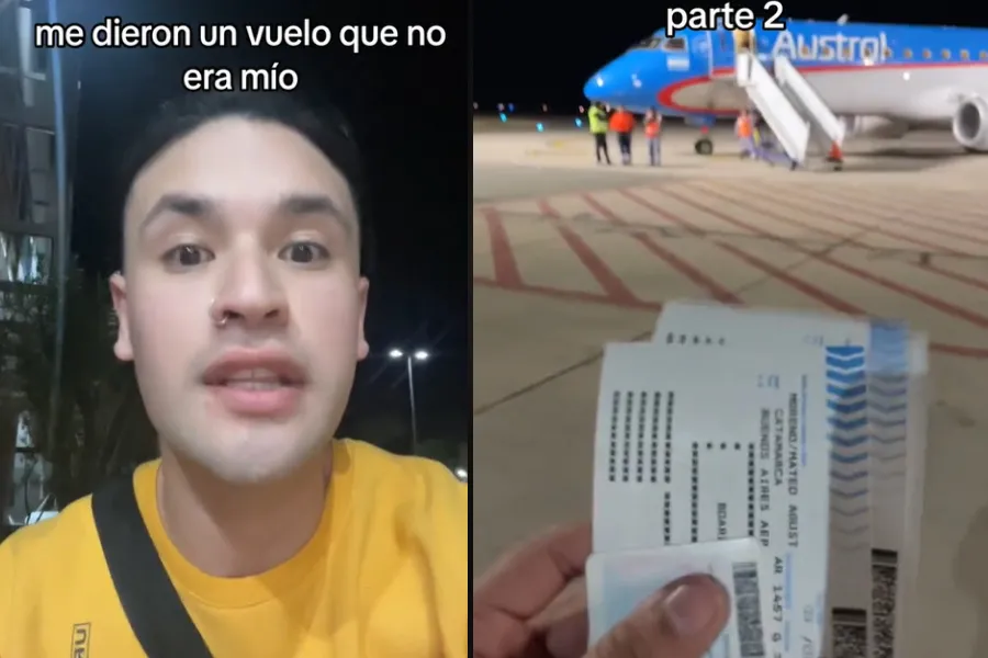 El insólito momento de un joven tucumano que abordó un vuelo y llegó al destino equivocado