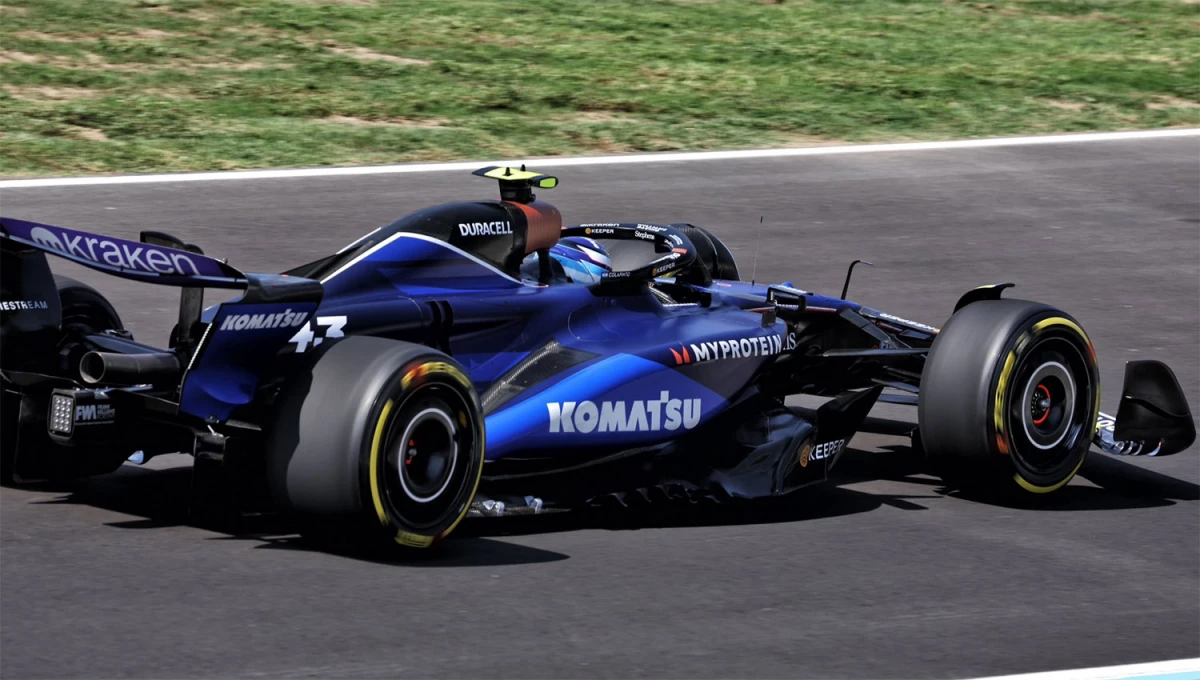 BUEN COMIENZO. Colapinto completó en Monza su primera prueba libre a bordo del Williams de la F-1.