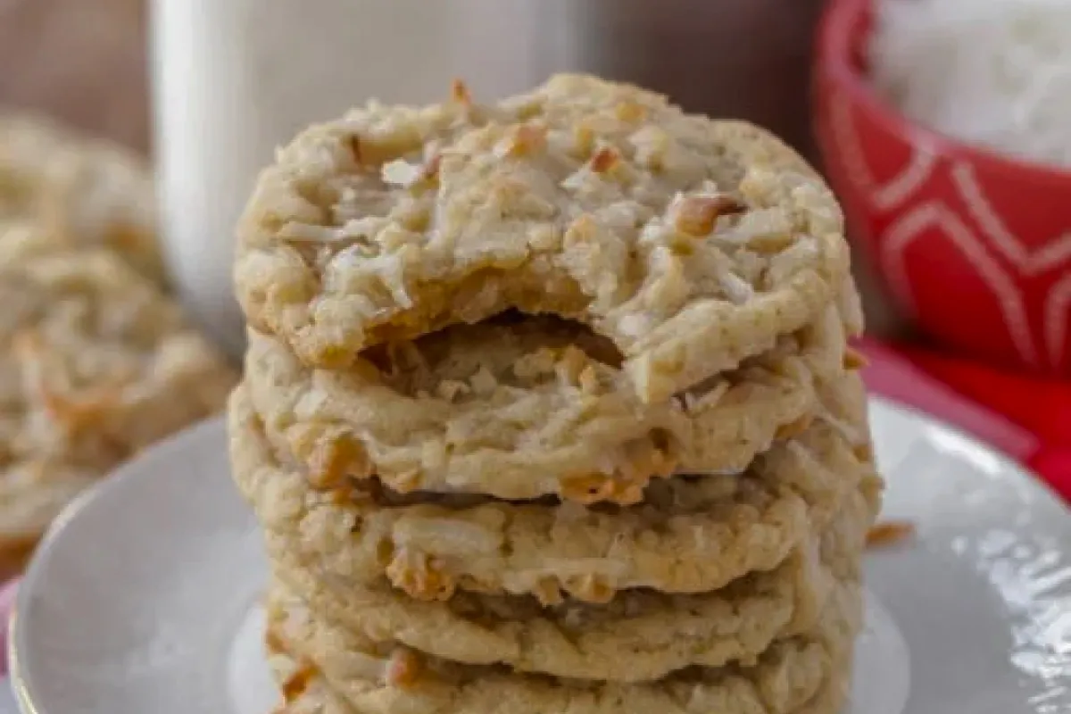 Galletas de coco con tan solo dos ingredientes.