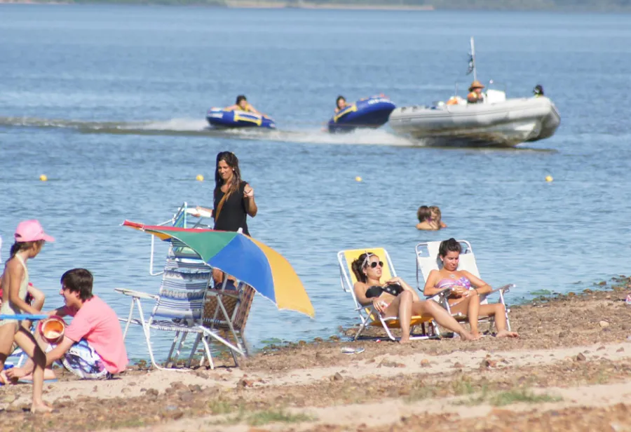 Las playas de Federación en Entre Ríos.