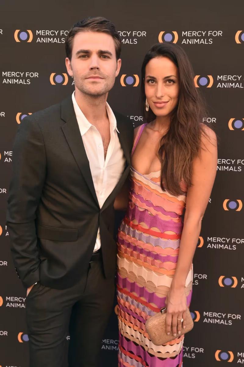 Inés de Ramón, la novia de Brad Pitt, junto a su ex esposo, Paul Wesley