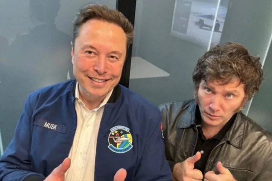 ELON MUSK Y MILEI. El presidente aprovechó uno de sus viajes a EE.UU para reunirse con el CEO de X./CAPTURA DE PANTALLA