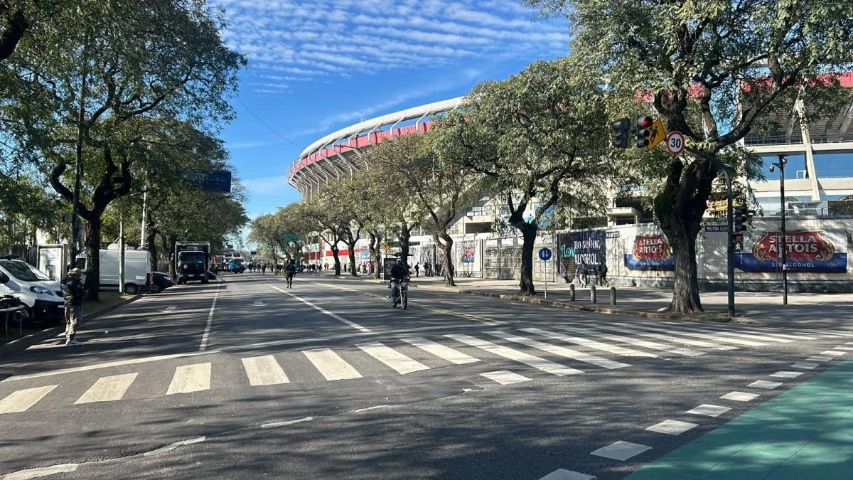 Así están las inmediaciones del Monumental