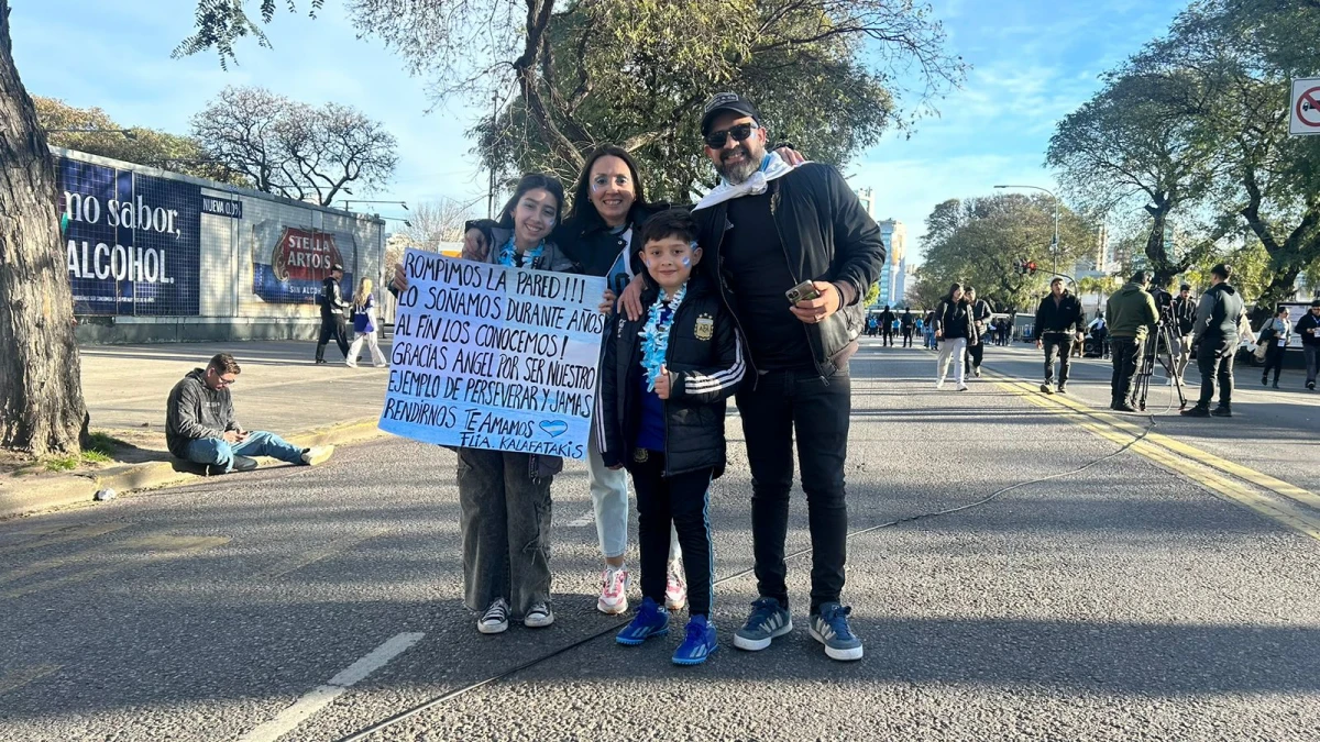 No importó que Messi estuviera ausente: los fanáticos llegaron impulsados por el amor a Di María