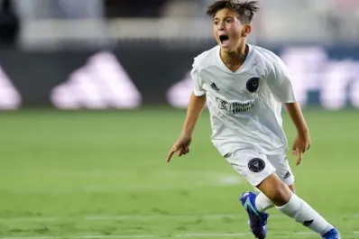 El golazo de Thiago Messi en la academia de Inter Miami