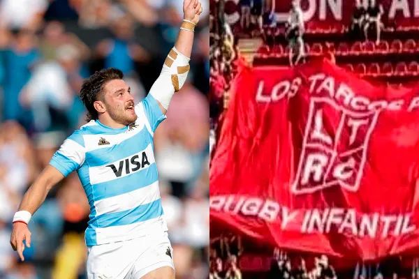 No se olvida de sus orígenes: Mateo Carreras le dedicó su try con Los Pumas a unos fanáticos de Los Tarcos