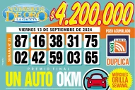 Los Números de Oro de LA GACETA del 13 de septiembre de 2024