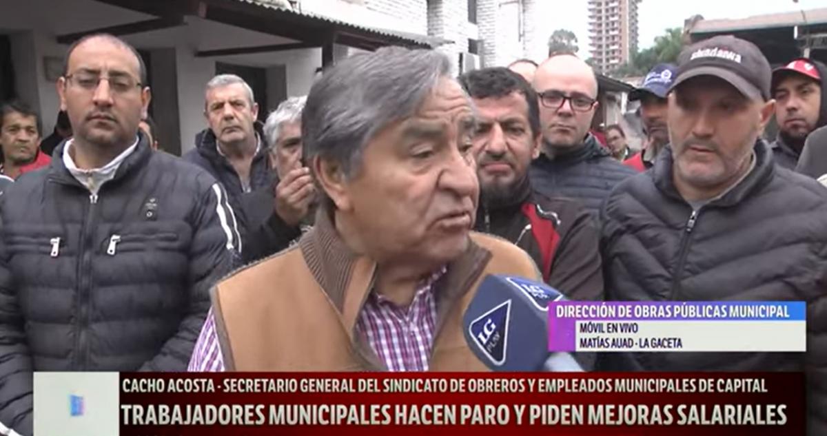 Trabajadores municipales hicieron un paro y denunciaron el desmantelamiento de Obras Públicas