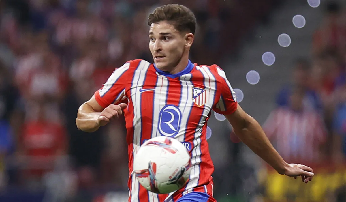 EL REGRESO. Julián Álvarez buscará su primer gol con la camiseta de Atlético de Madrid. 